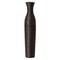 Tall Decorative Modern Ribbed Trumpet Design Brown Floor Vase - Contemporary Home Decor, Stylish Accent Piece for Living Room, Dining Room, or Entryway - Statement Vase for Flowers and Greenery